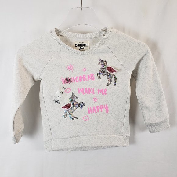OSHKOSH B'GOSH Embellished Unicorn Sweatshirt NWT - Picture 1 of 7